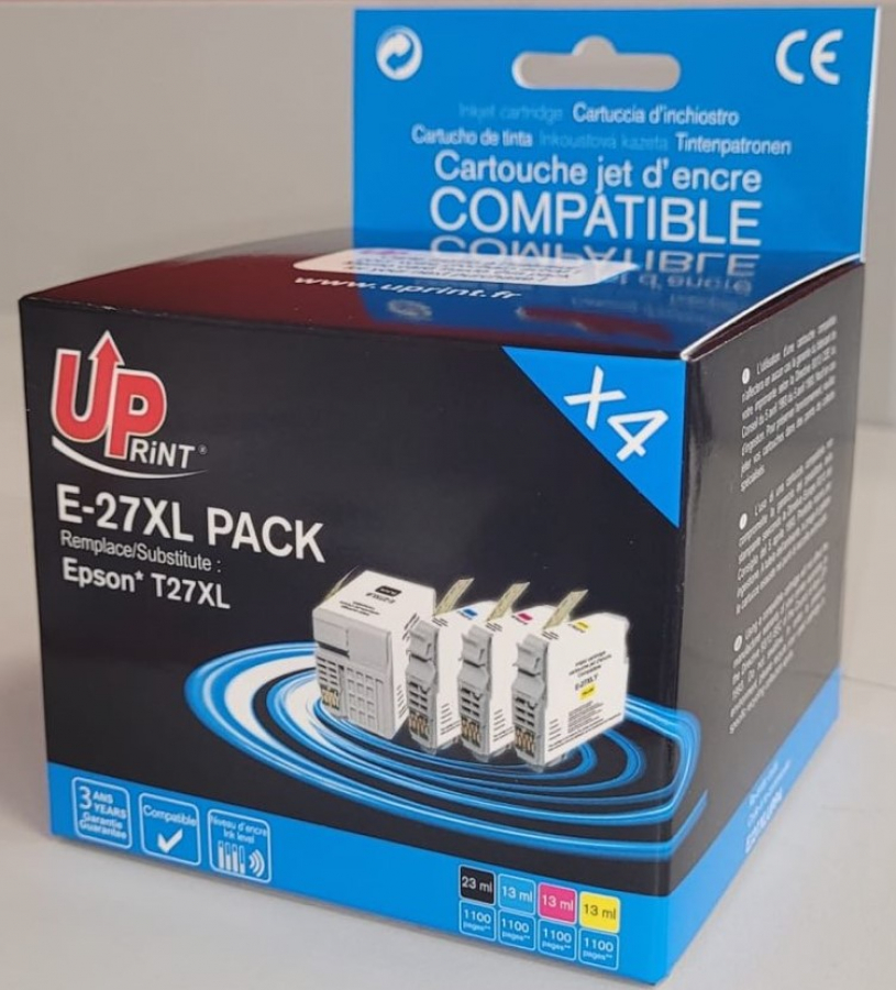 UPrint Epson E-27XL Pack BK (25ml) + C/M/Y (13ml) (E-27XL-PACK4-UP)
