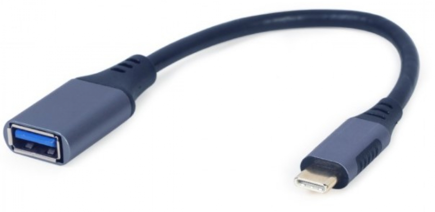 Gembird USB Type-C Male - USB Type-A Female Space Grey (A-USB3C-OTGAF-01)