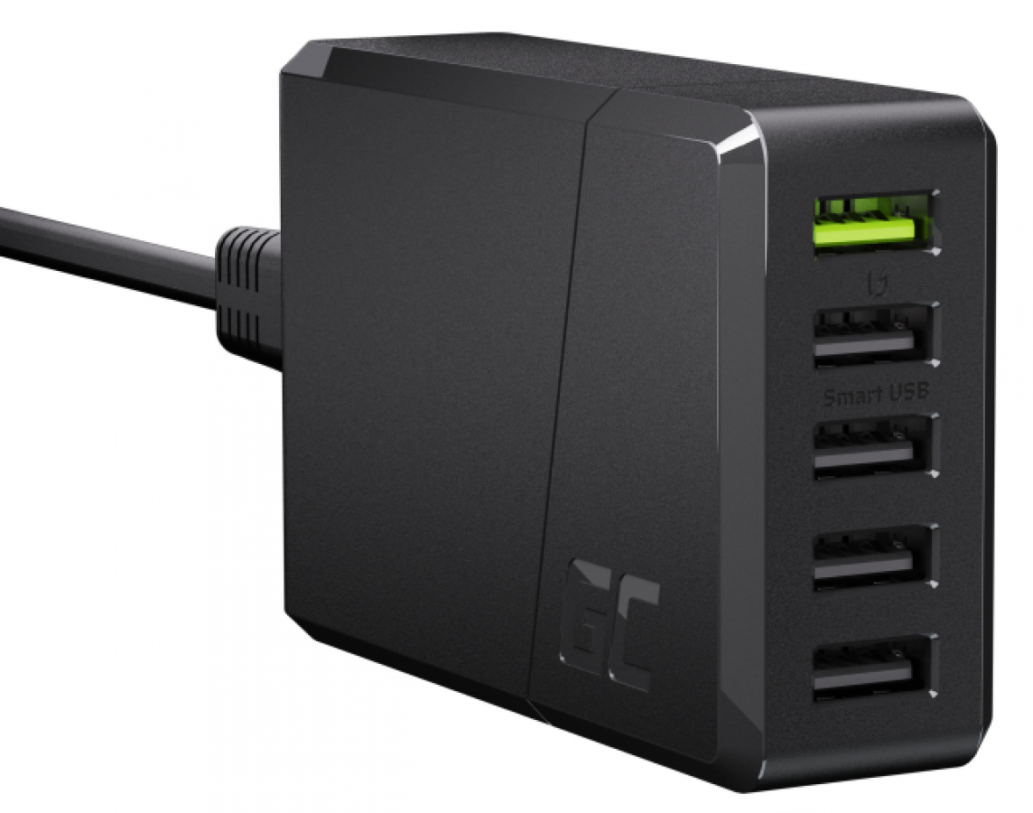 Green Cell GC ChargeSource 5 5 x USB 52W Ultra Charge and Smart Charge (CHARGC05)