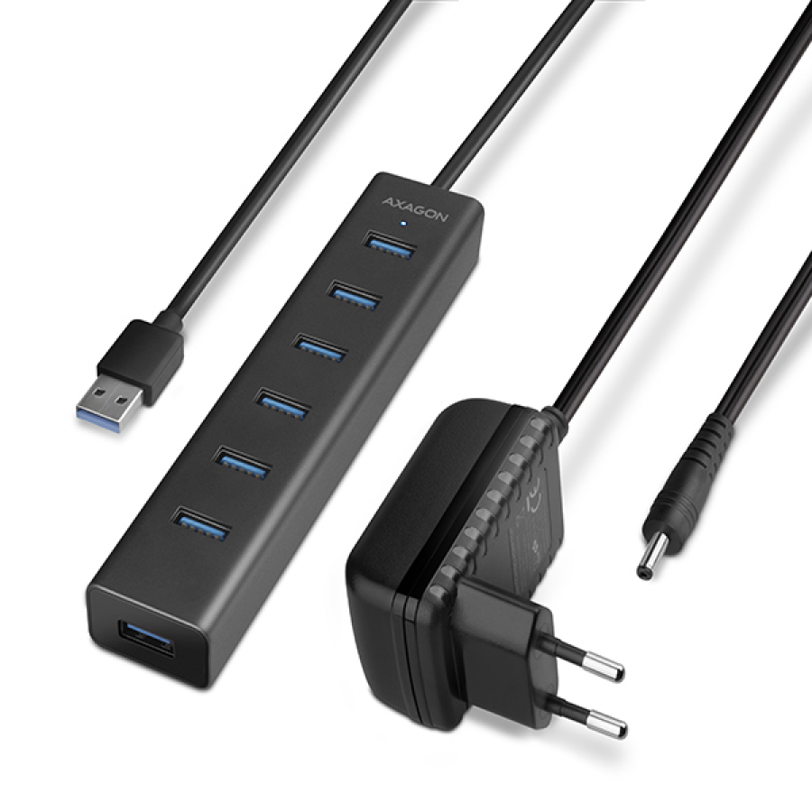 Axagon HUE-SA7BP USB3.0 charging hub (HUE-SA7BP)