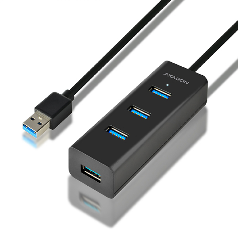 Axagon HUE-S2BL USB3.0 charging hub 1.2m (HUE-S2BL)