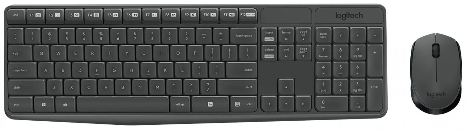 Klaviatūra + pele Logitech MK235 (920-007931)
