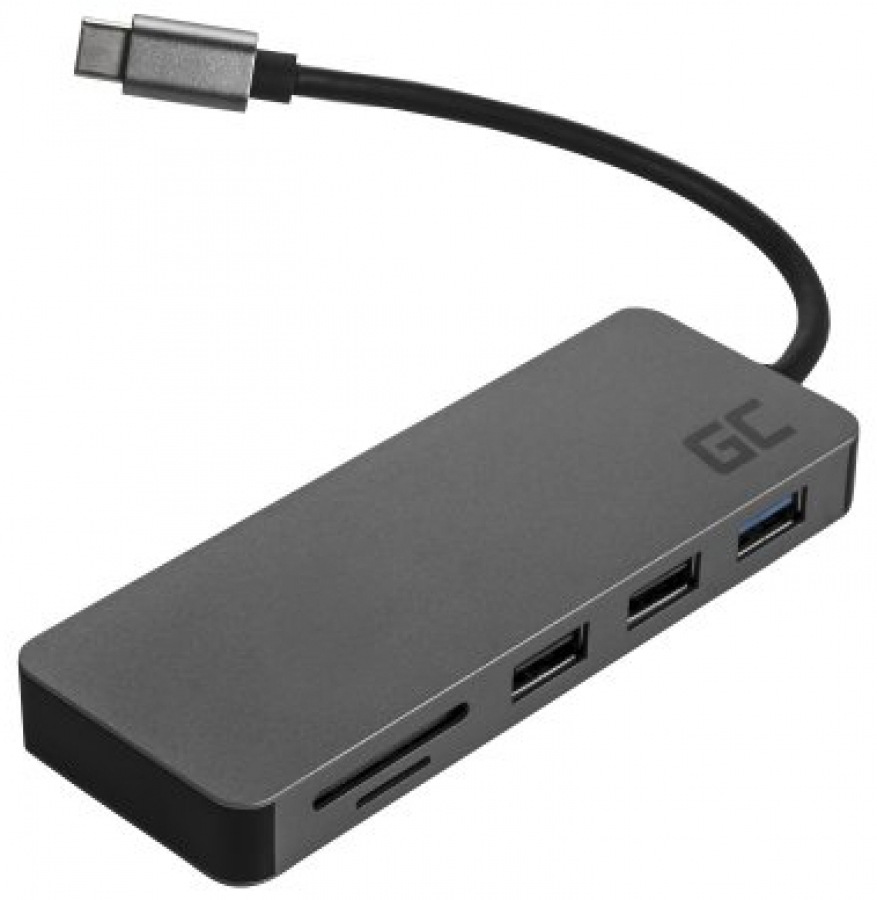 Green Cell 7 ports Docking Station for MacBook Pro, Dell XPS, Lenovo X1 Carbon and Others (AK50)