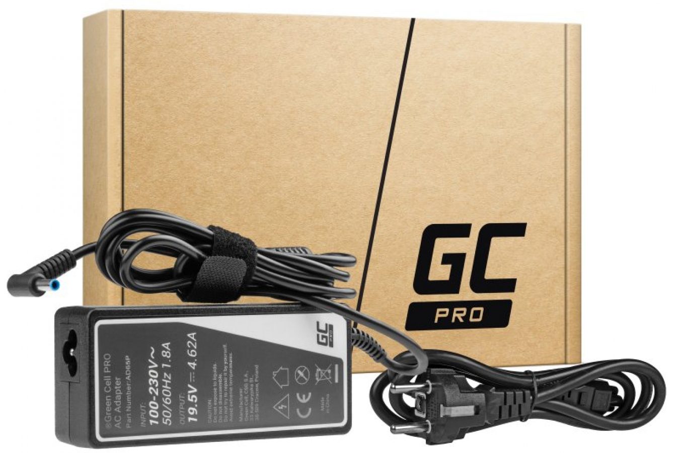 Green Cell PRO Charger / AC Adapter for HP (AD65P)