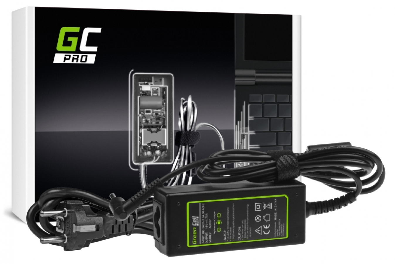 Green Cell PRO Charger / AC Adapter for Asus X201E Vivobook (AD70P)