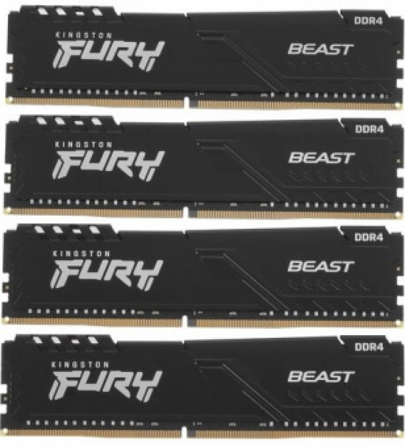 Kingston Fury Beast 4 x 32 GB Black (KF432C16BBK4/128)
