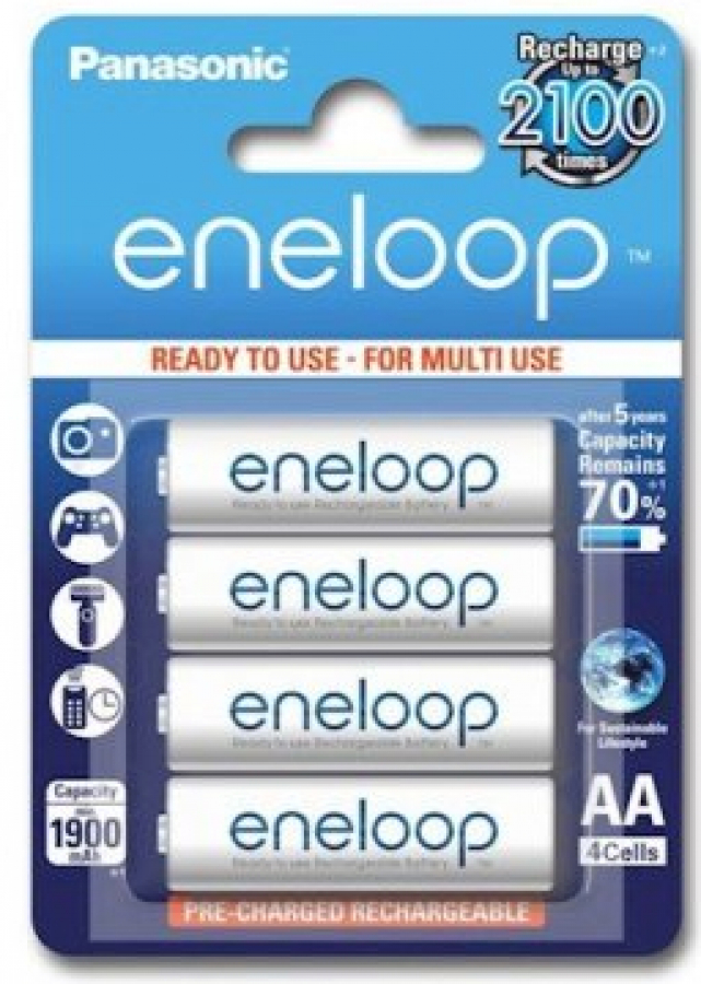 Panasonic Eneloop AA Rechargable (BK-3MCCE-4BE)
