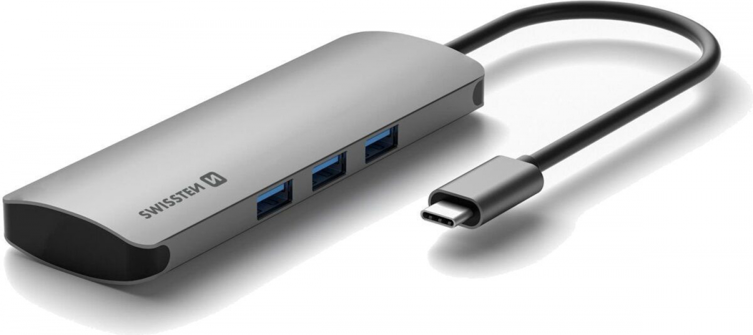 Swissten USB-C Hub 6-in-1 (SW-USBC-6IN1)