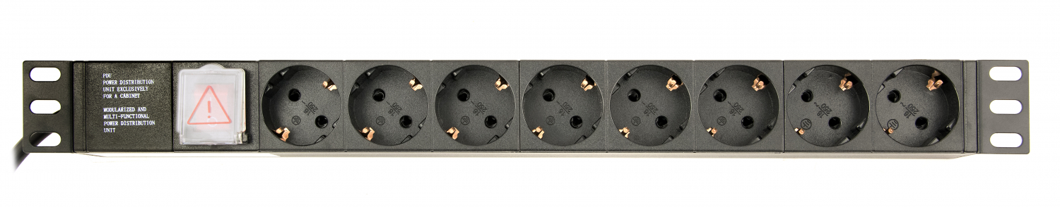 Gembird Power Distribution Unit PDU 8 Schuko Sockets 1U 16A 3 m (EG-PDU-014)