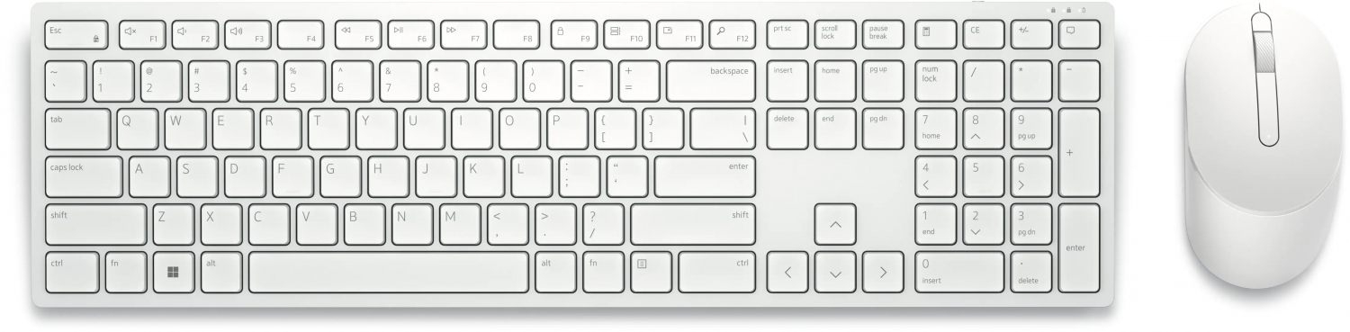 Dell KM5221W Wireless Mouse + Keyboard Set White (580-AKEZ)