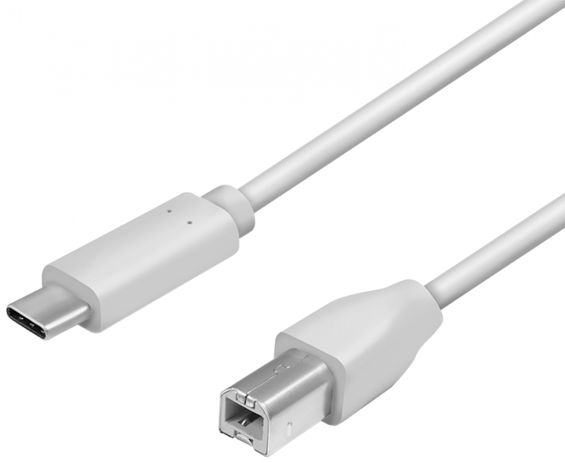 Logilink USB-C Male - USB-B Male 2m Grey (CU0161)