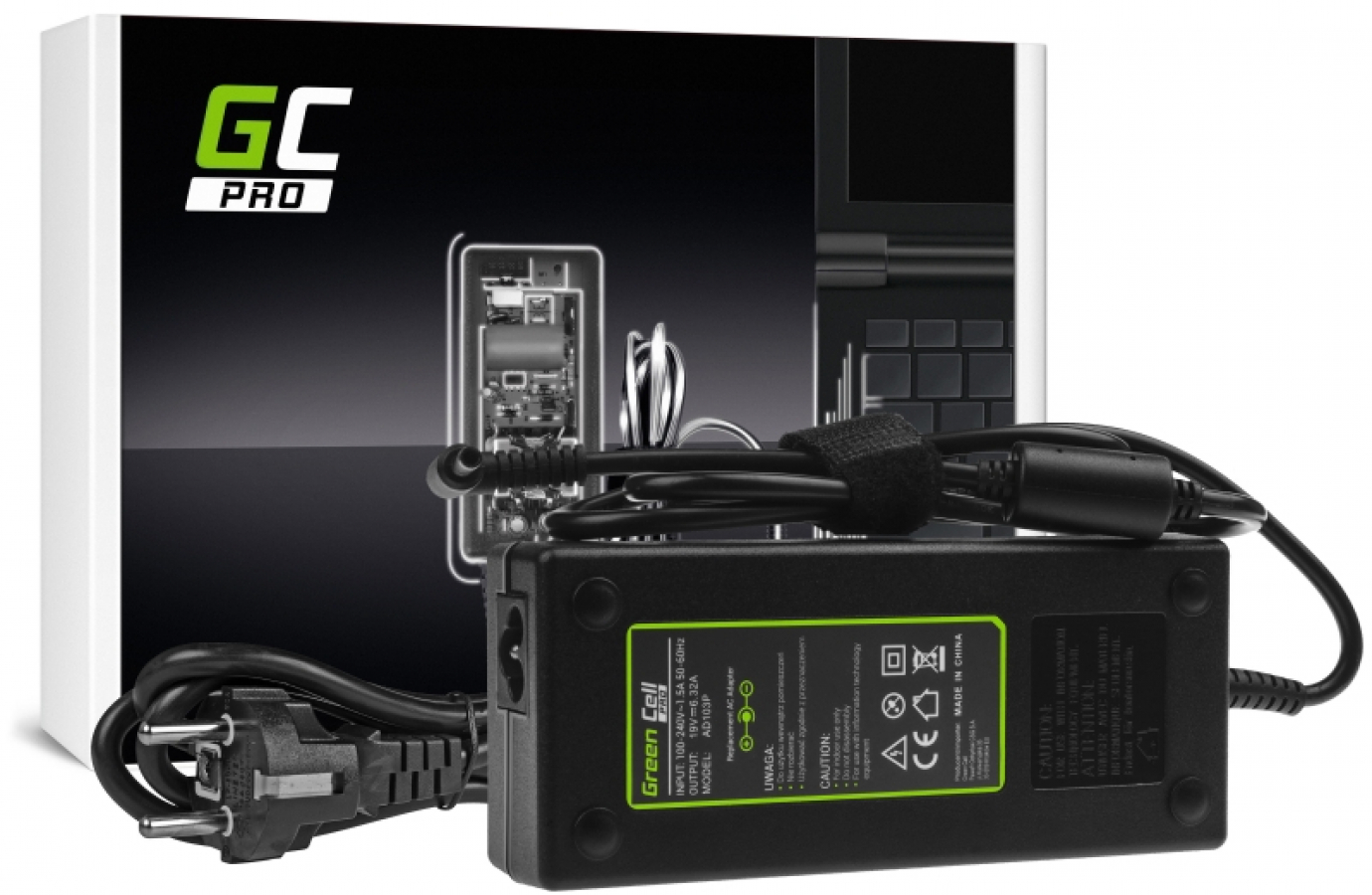 Green Cell PRO Charger / AC Adapter for Asus 120W (AD103P)