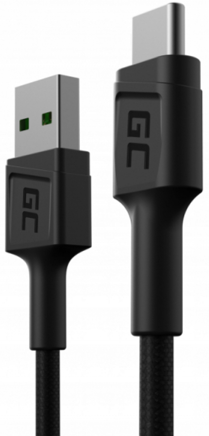 Green Cell GC PowerStream Fast Charging Ultra Charge USB-A Male - USB-C Male Cable 30cm (KABGC25)