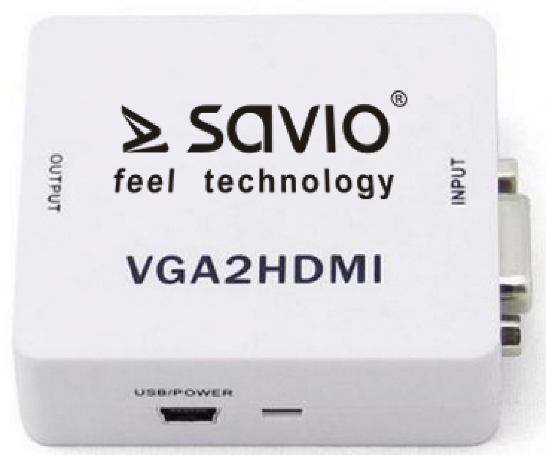 Savio VGA – HDMI Full HD / 1080p 60Hz Converter/ Adapter (CL-110)