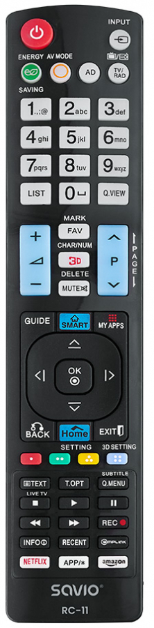 Savio Universal Remote for LG TV (RC-11)