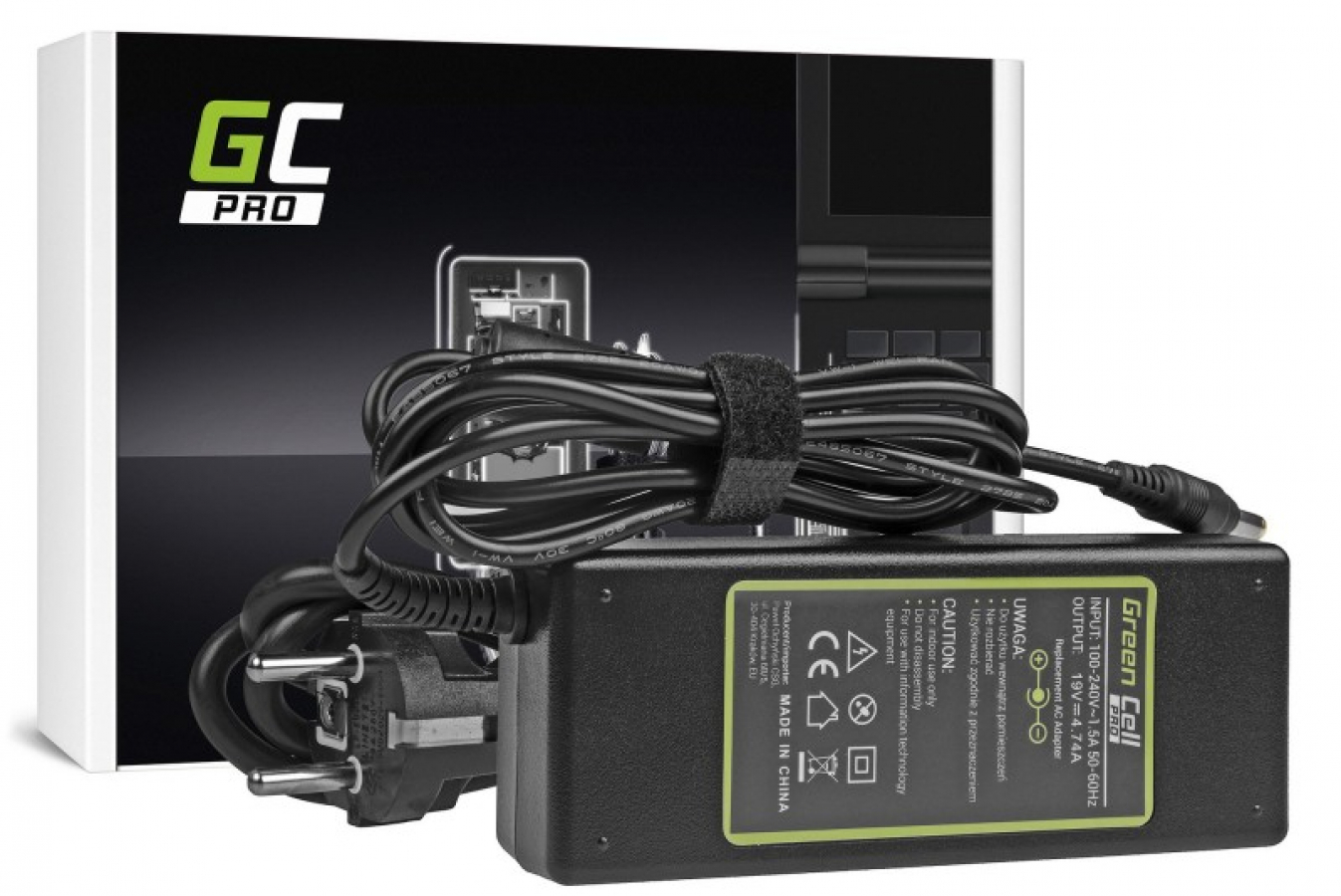 Green Cell PRO Charger / AC Adapter for HP Pavilion / Compaq 90W (AD14P)