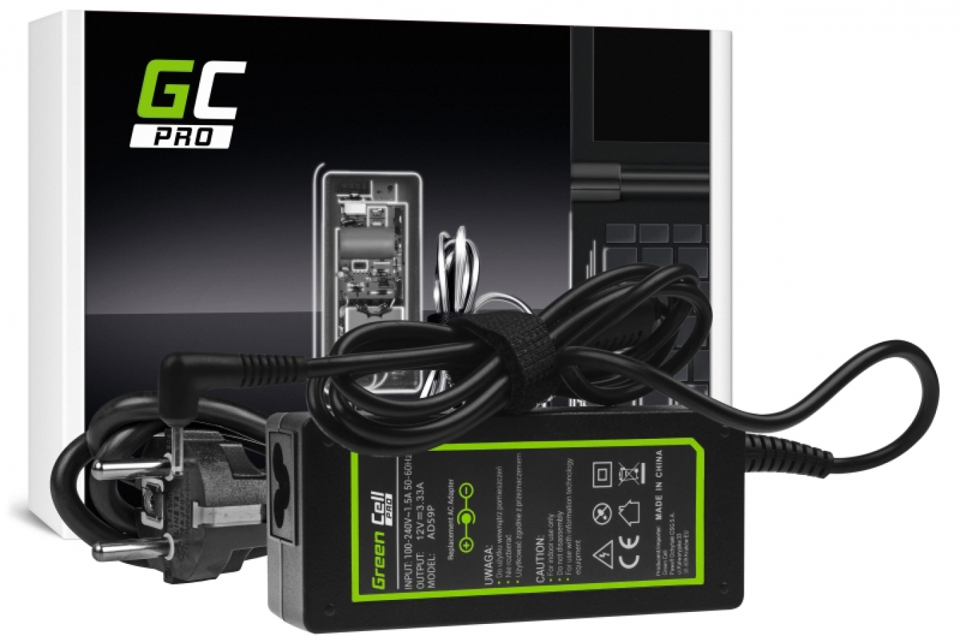 Green Cell PRO Charger / AC Adapter for Samsung 40W (AD59P)