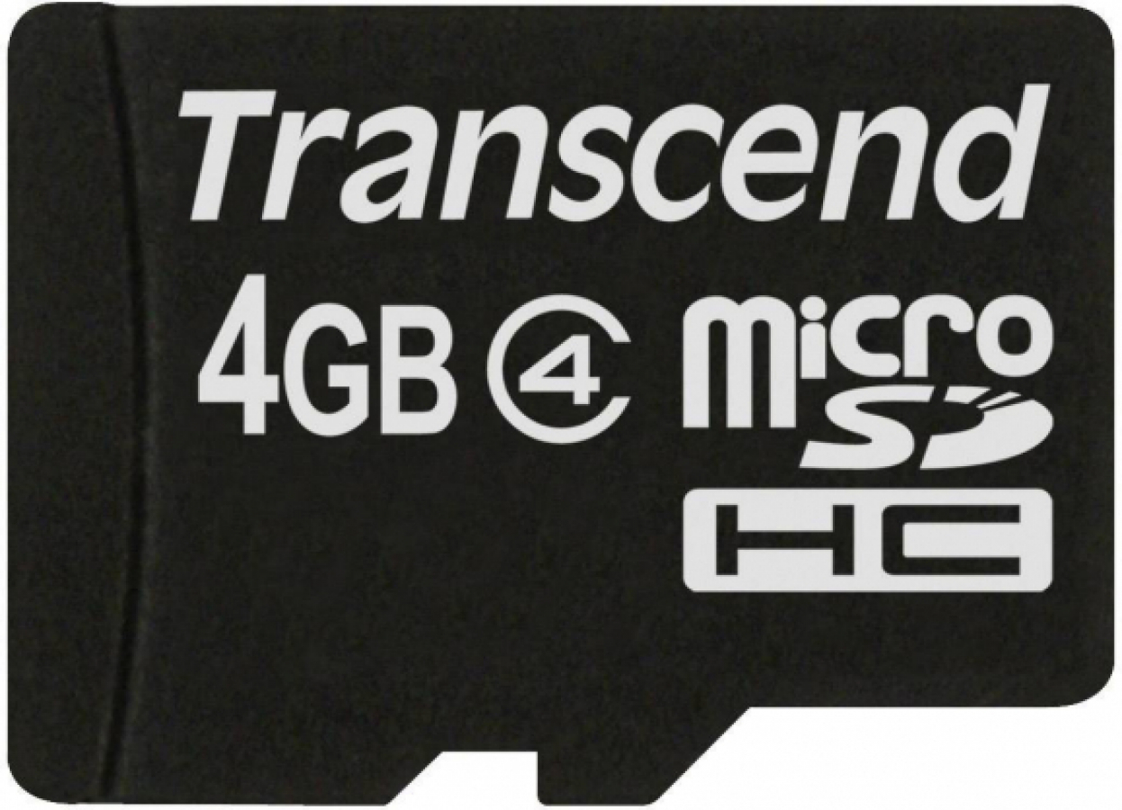 Transcend 4GB MicroSDHC (TS4GUSDC4)