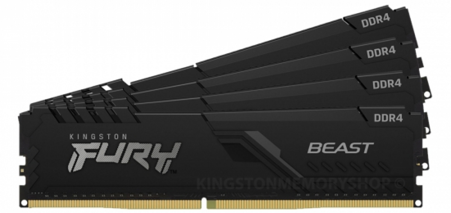 Kingston Fury Beast 4 x 32GB Black (KF436C18BBK4/128)