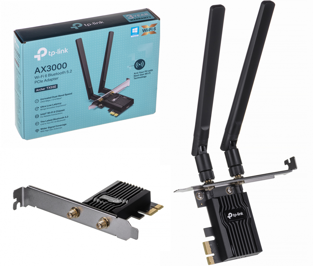 TP-Link ARCHER TX55E Wi-Fi 6 Bluetooth 5.2 (ARCHER TX55E)