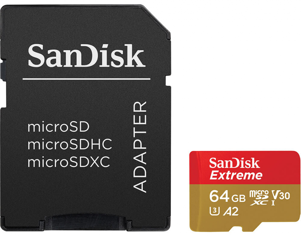 SanDisk Extreme microSDXC 64GB (SDSQXAH-064G-GN6MA)
