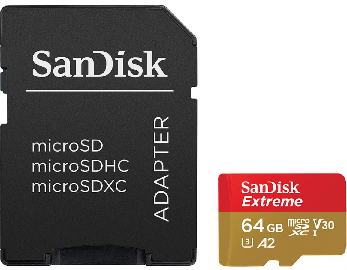 Sandisk Extreme PLUS microSDXC 64GB (SDSQXBU-064G-GN6MA)