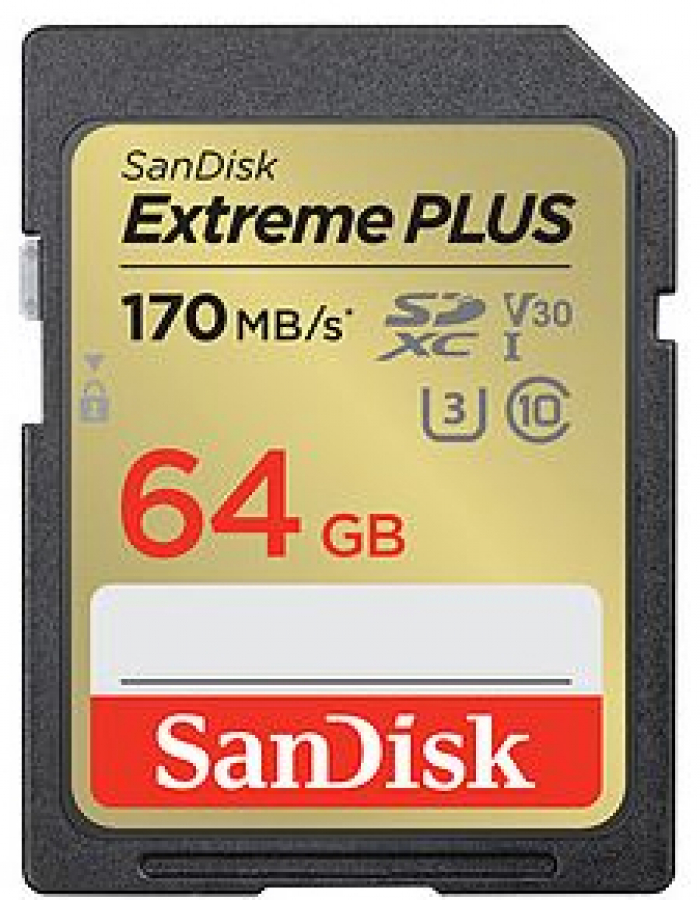 SanDisk Extreme Plus SDXC 64GB (SDSDXW2-064G-GNCIN)