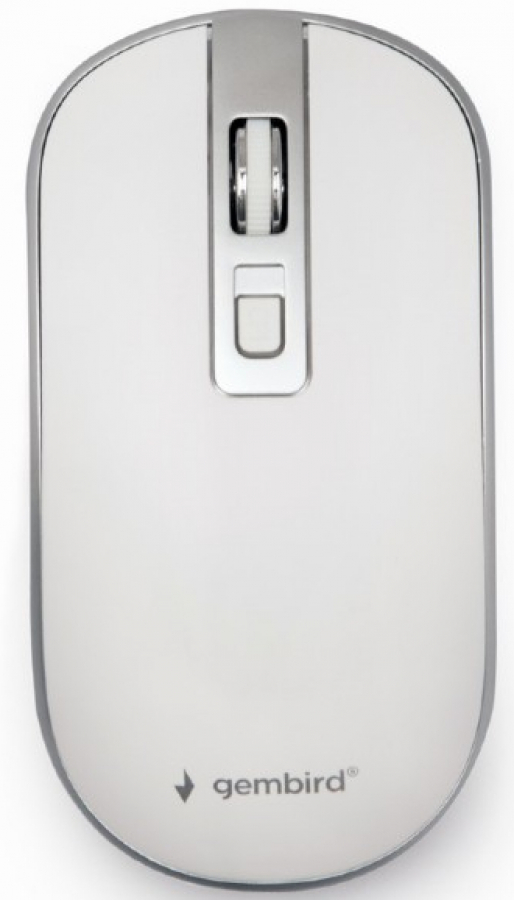 Gembird Wireless Optical Mouse White / Silver (MUSW-4B-06-WS)