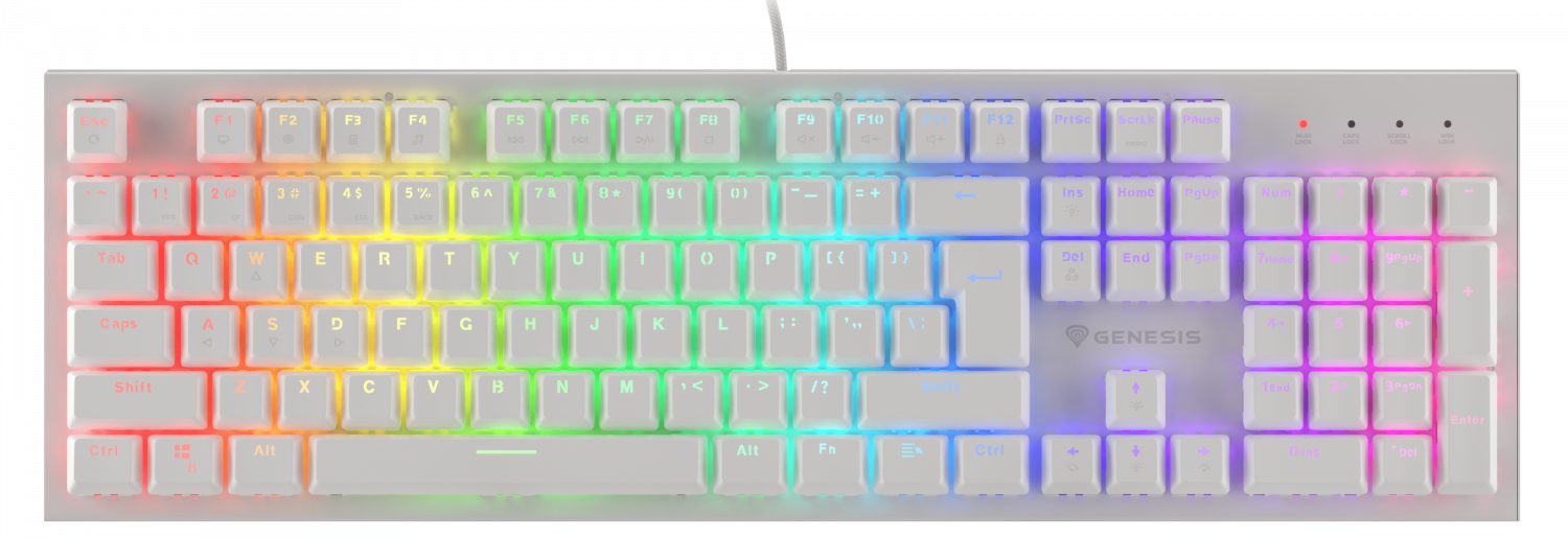 Keyboard Genesis THOR 303 White (NKG-1861)