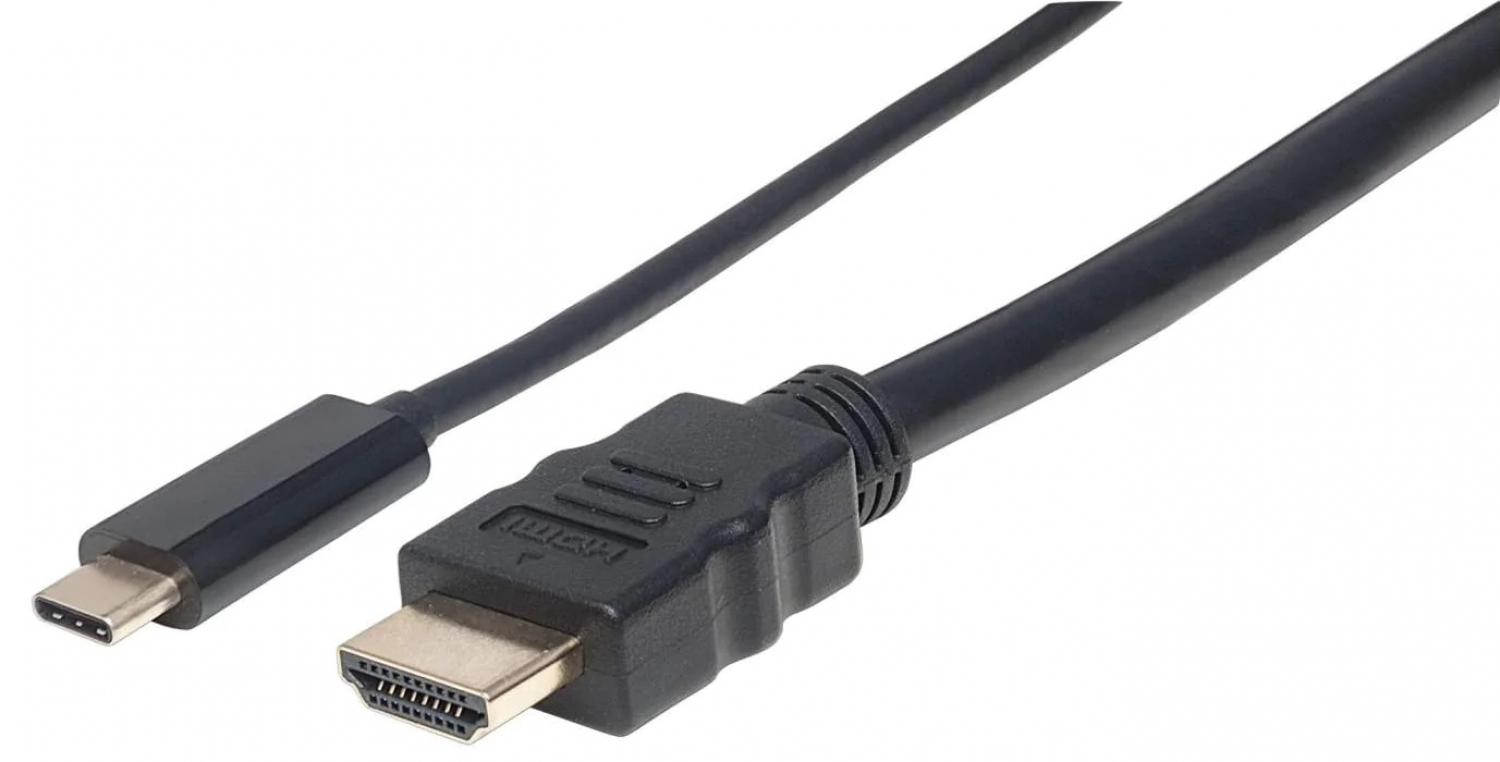 Kabelis Brackton USB Type-C Male - HDMI Male 4K 1.8m (UH-42-01.8)