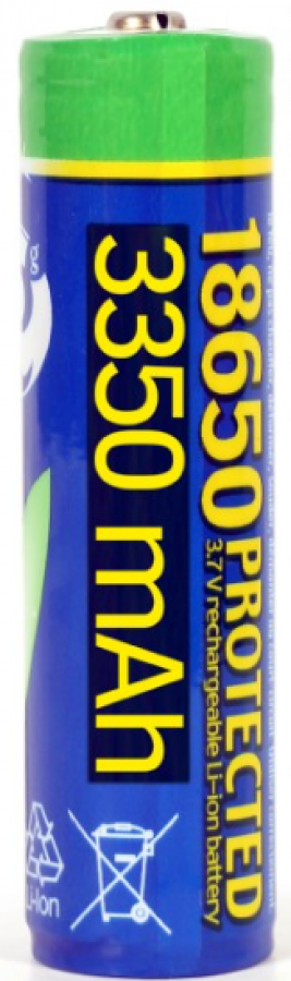 Akumulators Energenie Lithium-ion 18650 Protected 3350mAh (EG-BA-18650/3350)