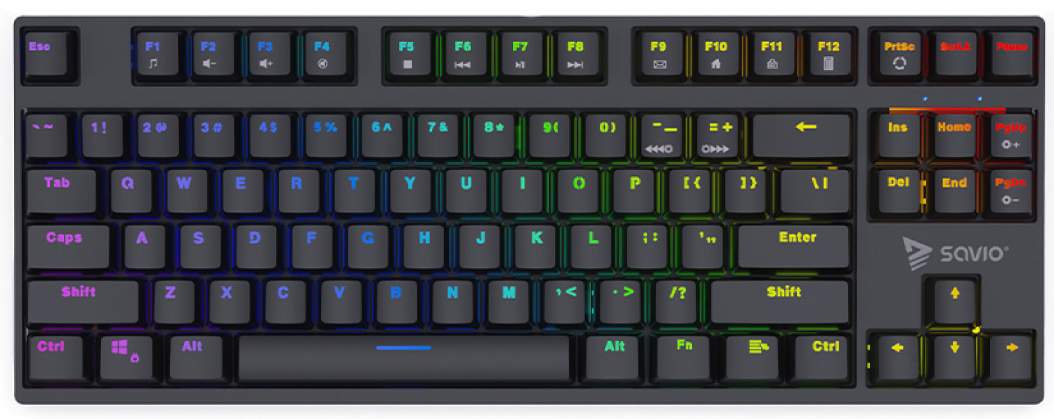 Klaviatūra Savio Rampage Blue (RAMPAGE BLUE)