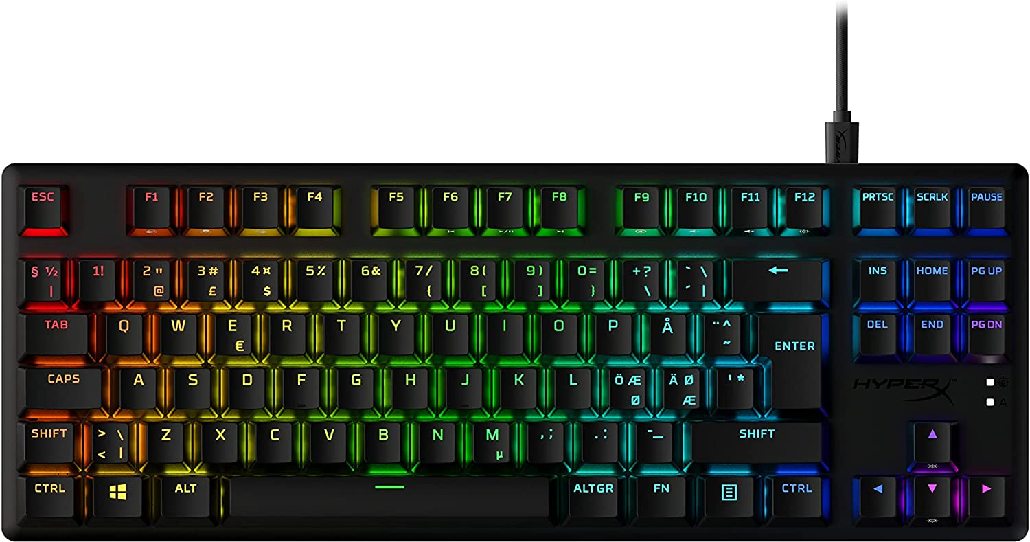Klavatūra HyperX Alloy Origins Core PBT HX Aqua Black (639N9AA#ABA)