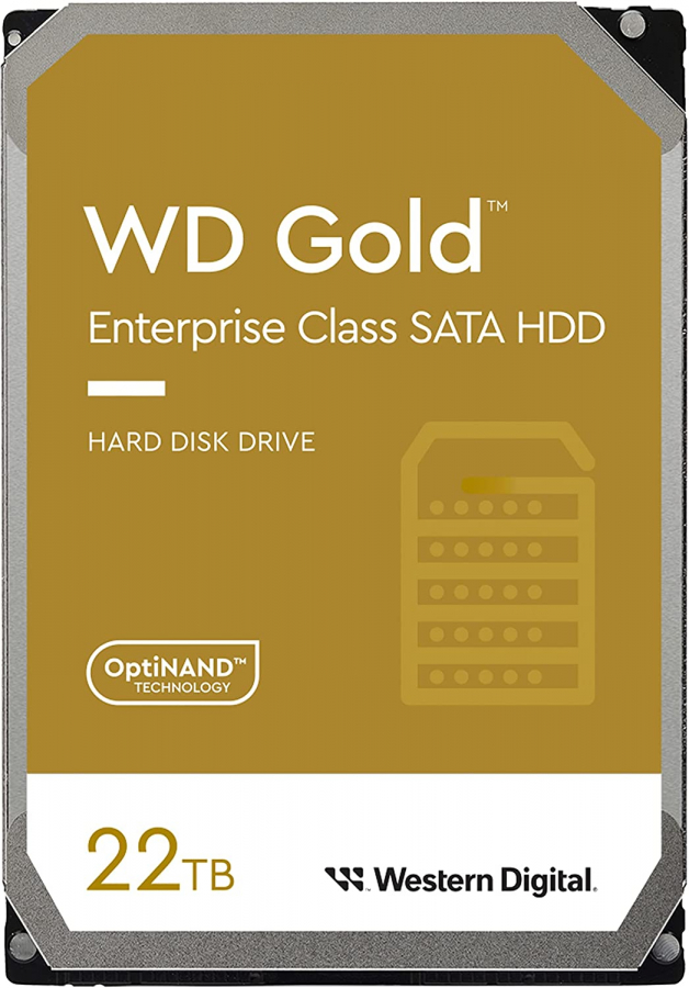 Cietais disks Western Digital Gold Enterprise Class 22TB (WD221KRYZ)