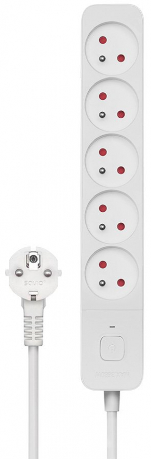Pagarinātājs Savio Power strip 5 Sockets 5m (LZ-10)