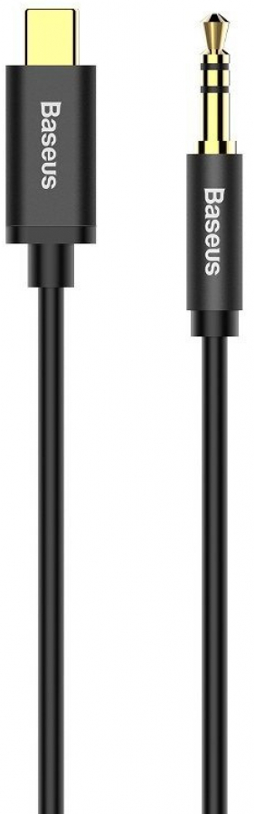 Kabelis Baseus USB Type-C Male - 3.5mm Male 1.2m Black (CAM01-01)