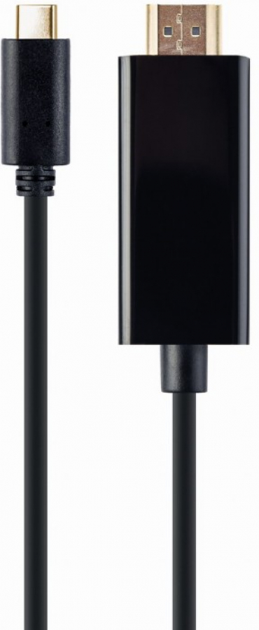 Kabelis Gembird USB Type-C Male - HDMI Male 4K@30Hz 2m Black (A-CM-HDMIM-01)