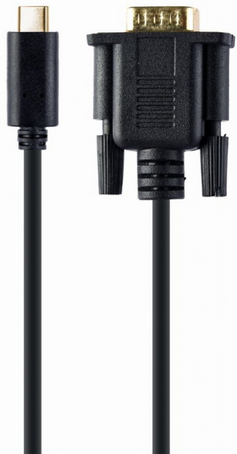 Kabelis Gembird USB Type-C Male - VGA Female 2m Black (A-CM-VGAM-01)