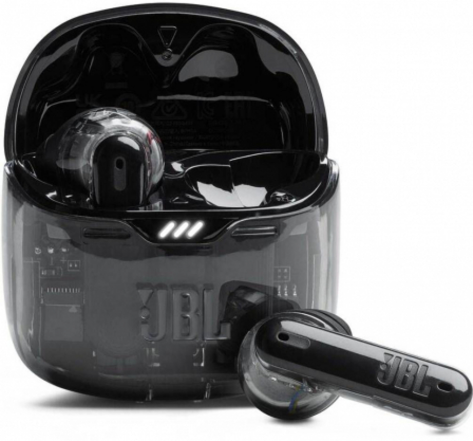 Austiņas JBL Tune FleX Ghost Black (JBLTFLEXGBLK)
