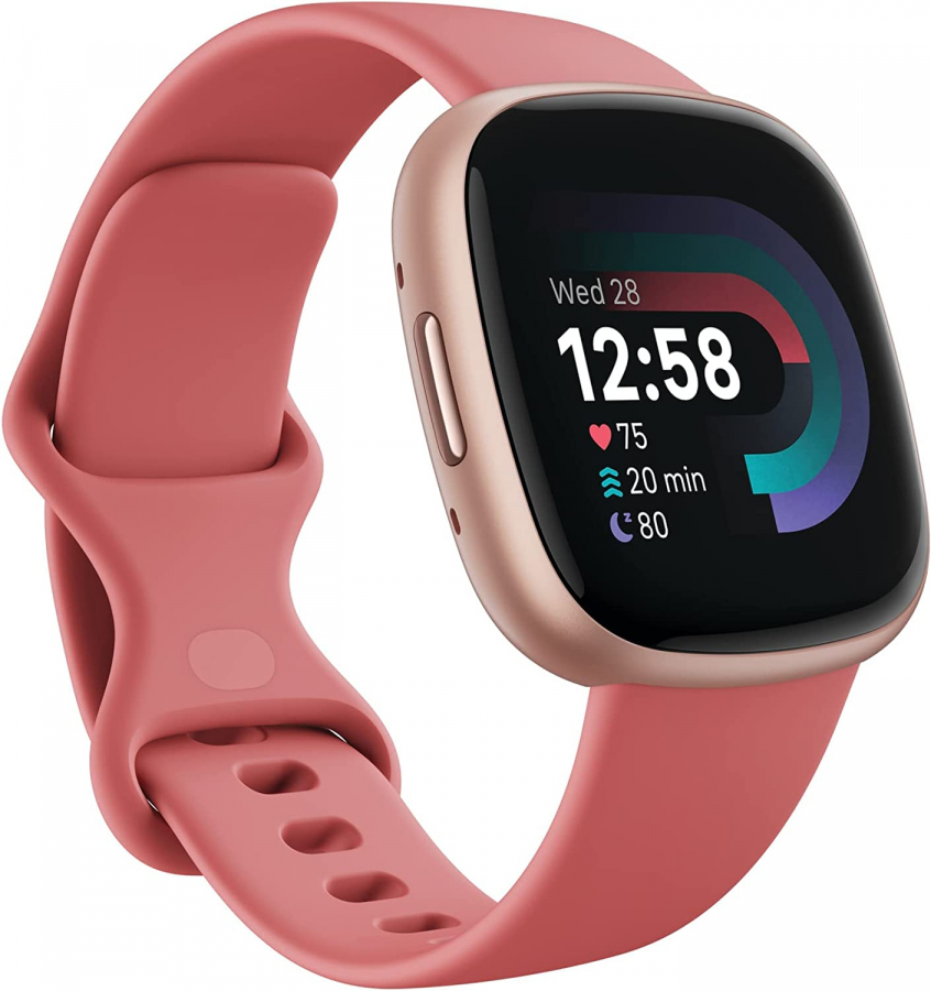 Viedpulkstenis Fitbit Versa 4 Pink Sand / Copper Rose (FB523RGRW)