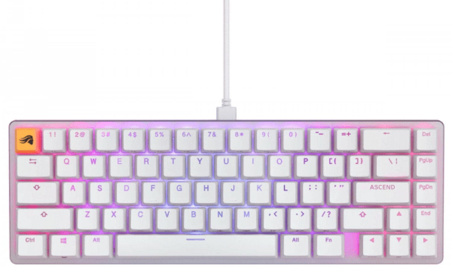 Klaviatūra Glorious GMMK2 Compact RGB White (GLO-GMMK2-65-FOX-W)