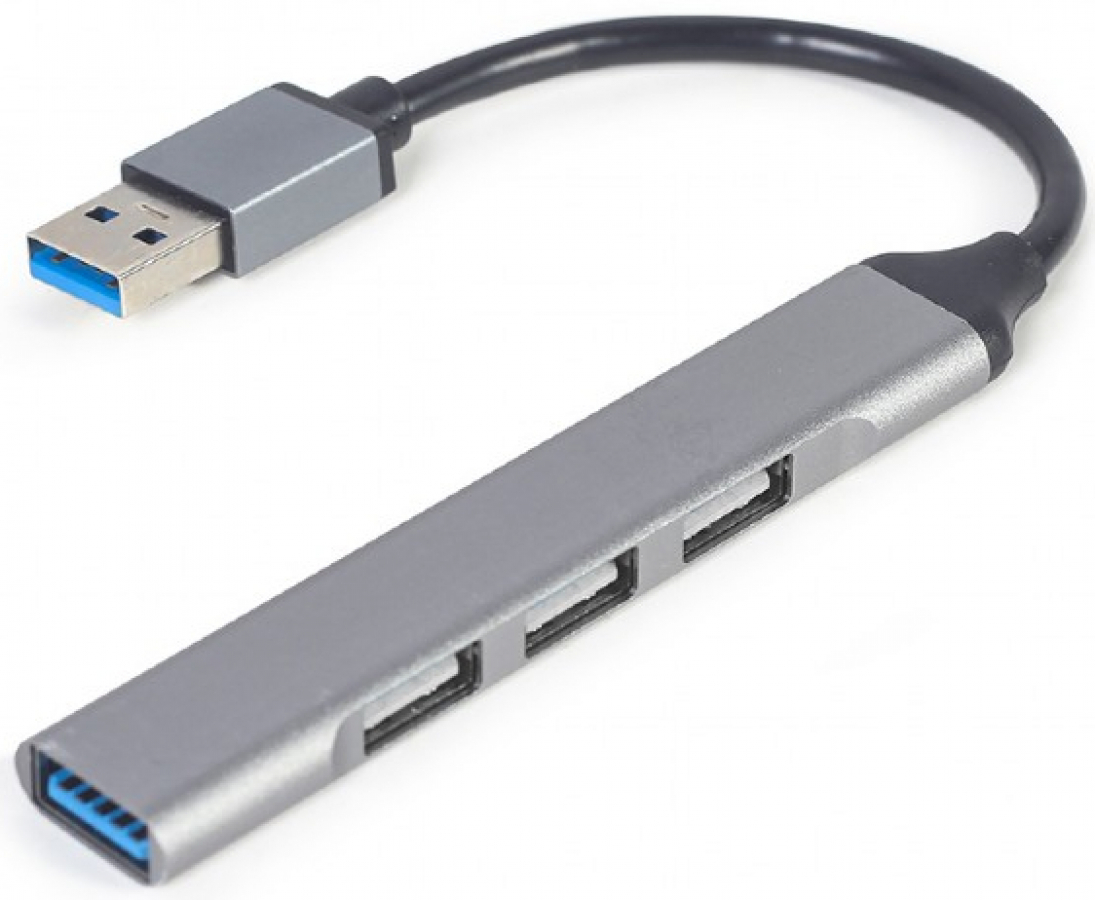 USB Centrmezgls Gembird 4-port USB 3.1 Silver (UHB-U3P1U2P3-02)