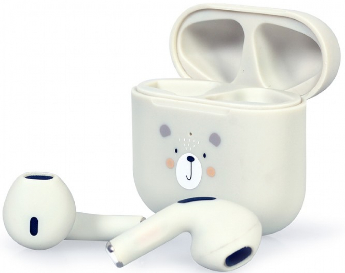 Headphones Gembird Teddy White (TWS-01-G)