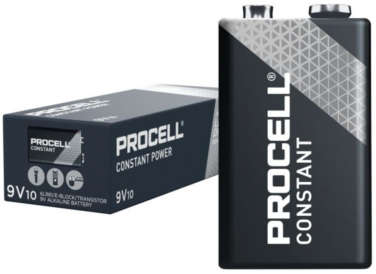 Baterija Duracell ProCell 9V Constant 6LR61 9V Alkaline 10 pack (5000394157637)