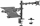 Monitora stiprinājums Gembird Adjustable Desk Mount with Monitor Arm and Notebook Tray (MA-DA-03)
