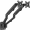 Monitora stiprinājums Gembird Adjustable Wall 2-display Mounting Arm 17”-27” (MA-WA2-01)