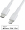 Kabelis Green Cell Lightning Male – USB Type-C Male 1m MFi Fast Charging White (KABGC07W)