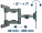 Sienas stiprinājums televizoram Gembird Full-motion TV Wall Mount (WM-80ST-01)