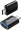 Adapteris Baseus USB Type-C Male - USB-A Female Black (ZJJQ000001)
