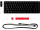 Klaviatūra HyperX Alloy Origins 65 HyperX Red (4P5D6AA#ABA)